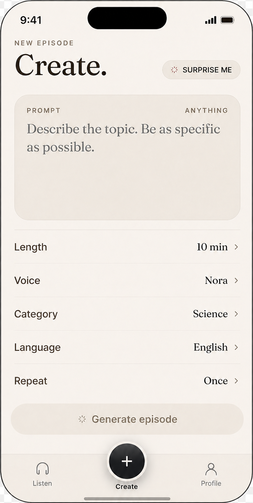 Loren AI app screenshot